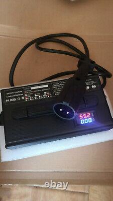 Battery Charger For Club Car 48V 15 AMP Golf Cart 48 Volt Round 3 Pin Plug