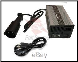 Battery Charger For Club Car 48V 5 AMP Golf Cart 48 Volt Round 3 Pin Plug