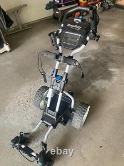 Battery powered golf caddy cart with remote