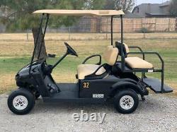 Black 2017 EZGO TXT 48v with Trojan Batteries, 4 Passenger golf cart car JBCarts