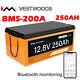 Bluetooth 12v Lithium Battery Lifepo4 250ah For Rv Solar Off-grid Boat Golf Cart
