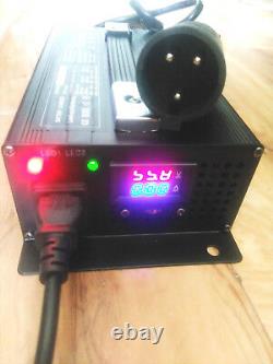 Brand New Club Car 48 Volt 15 Amp Golf Cart Battery Charger with 3 Pin Round Plug