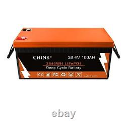 CHINS 36V 100Ah LiFePO4 Battery, 100A BMS, for Golf Car, Trolling Motor etc(Used)