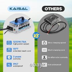 Car Charger 48V 18A Golf Cart Battery Charger Smart Club Car 48V Battery Charger
