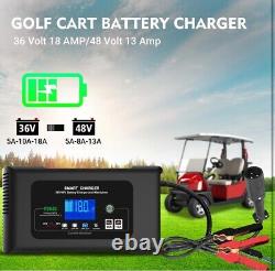 Club Car Golf Cart Charger, 18Amp Smart Charger Trickle Battery Charger Maint