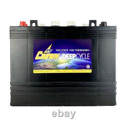 Crown T-1275 12V 150Ah Deep Cycle Flooded Lead Acid Golf Cart Battery X2