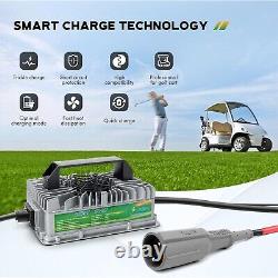 E800W Seris 48V15A Golf cart Battery Charger 3-pin Round Plug for 48V ClubCar