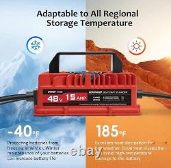 EPOWREY 48V/15A/800W Smart Battery Charger for Club Car Precedent Golf EZGO RXV