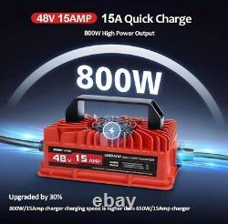 EPOWREY 48V/15A/800W Smart Battery Charger for Club Car Precedent Golf EZGO RXV