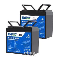 Easun Power 12v 50AH Lifepo4 Battery Pack Grade 2000 Cycle for Home