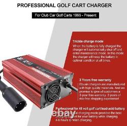 Ebusin 48 Volt Golf Cart Battery Charger For Club Car 3-Pin, 15 Amp WithTrickle Ch