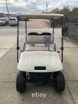 Excellent White 2012 Ezgo 4 passenger seat golf cart Brand New Batteries 48v