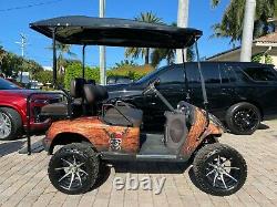 Ez-go Electric 4 Seater & Flatbed Golf Cart New Batteries Custom Billet