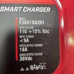 FORM 18 AMP EZGO TXT Battery Charger for 36 Volt Golf Carts 2 Prong Plug