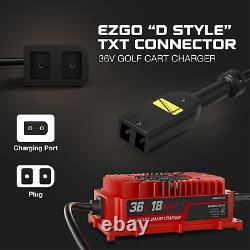 FORM 36 Volt Golf Cart Battery Charger for EZGO TXT Golf Carts with D-Style Plug