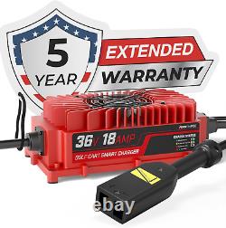 FORM 36 Volt Golf Cart Battery Charger for EZGO TXT Golf Carts with D-Style Plug