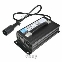 Fit For Club Car Battery Charger 48V 15 AMP Golf Cart 48 Volt Round 3 Pin Plug