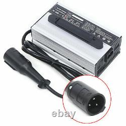 For Club Car Battery Charger 48V 15 AMP Golf Cart 48 Volt Round 3 Pin Plug USA