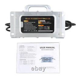 For Club Car Golf Cart Battery Charger 48 Volt 15 Amp 3 Pin Round
