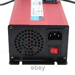 For Club Car Golf Cart Battery Charger 48 Volt Round 3 Pin Plug 10A 48v