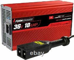 Form 18 AMP EZGO TXT Golf Cart Battery Charger for 36 Volt -D style plug