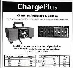 Golf Car Cart Battery Charger Plus Programmable Club Car, EZGO, Yamaha