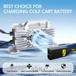 Golf Cart Battery Charger 18 AMP 36 Volt for EZGO TXT with D Style Plug Lead