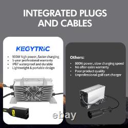 Golf Cart Battery Charger 18 AMP 36 Volt for EZGO TXT with D Style Plug Lead