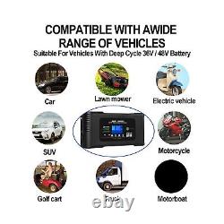 Golf Cart Battery Charger, 36V 18A and 48V 13A Car Trickle Battery Charger 18