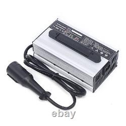 Golf Cart Battery Charger With Round 3 Pin Plug For EZ-GO Club Car 15Amp 48 Volt