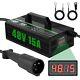 Golf Cart Charger 48 Volt 15 Amp For Club Car Carts With 3 Pin Round Plug