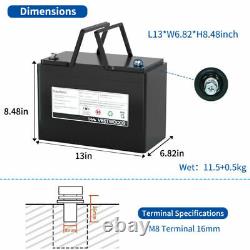 Golf Cart Lithium Battery 12V 100AH 100A BMS Rechargeable LiFePO4 for RV Camping