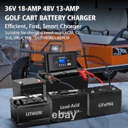 Golf cart Battery Charger, 48V 13A and 36V 18A Trickle Battery Charger, 48 Volt