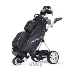 HB Scout Electric Golf Trolley, Non Remote, Black, Battery Included