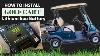 How To Install A Lithium Eco Battery In A Golf Cart Club Car Precedent Lead Acid Conversion