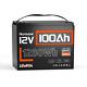 Humsienk 12v 100ah 1280wh Lifepo4 Lithium Battery Deep Cycle Bms Solar Marine Rv