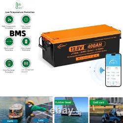 Jsdsolar 12V 400Ah LiFePO4 Lithium Battery 6000+Cycle for Marine Golf Cart Car
