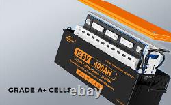 Jsdsolar 12V 400Ah LiFePO4 Lithium Battery 6000+Cycle for Marine Golf Cart Car