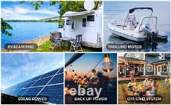 Jsdsolar 12V 400Ah LiFePO4 Lithium Battery 6000+Cycle for Marine Golf Cart Car