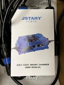 JstaryPower Waterproof Golf Cart Battery Charger for EZGO RXV 48 Volt 18A