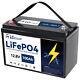 Lgecolfp 12v 50/100ah Lifepo4 Lithium Battery Deep Cycle 100a Bms For Rv Solar