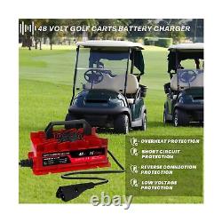 LHIBYOLO 48V Golf Carts Battery Charger for 15 AMP EZGO RXV & TXT, 4-6 Hours