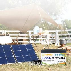 LiFePO4 12V 100AH Lithium Battery BMS Camper Golf Cart RV Solar Series/Parallel