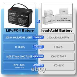 LiFePO4 12V 100AH Lithium Battery Battery for RV Solar Marine Caravans Golf Cart