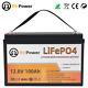 Lifepo4 12v 100ah Battery Lithium Iron Battery For Solar Pannel Rv Boat