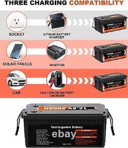 LiFePO4 12V 200Ah Lithium Battery Lithium Battery For Golf Cart Solar Off-grid