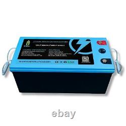 LiFePO4 12V 200Ah Lithium Battery with BMS Iron Phosphate Solar Power Bank EU