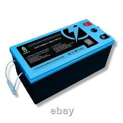 LiFePO4 12V 200Ah Lithium Battery with BMS Iron Phosphate Solar Power Bank EU