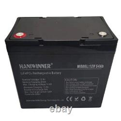 LiFePO4 12V 54AH Lithium Battery Battery for RV Solar Marine Caravans Golf Cart