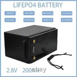 LiFePO4 200Ah Battery 12V BMS Iron Phosphate Deep Cycle Solar Wind RV Golf Cart